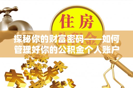 石排探秘你的财富密码——如何管理好你的公积金个人账户信息