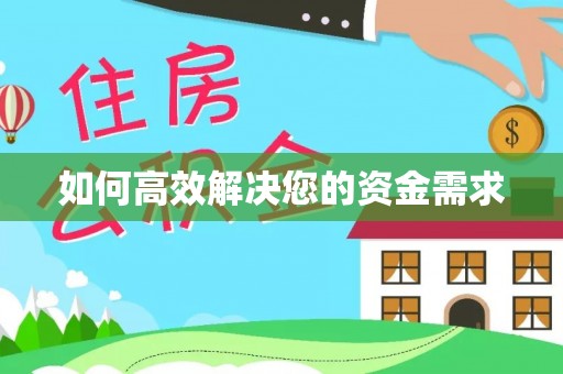 石排如何高效解决您的资金需求