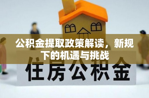 石排公积金提取政策解读，新规下的机遇与挑战
