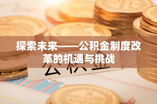 石排探索未来——公积金制度改革的机遇与挑战