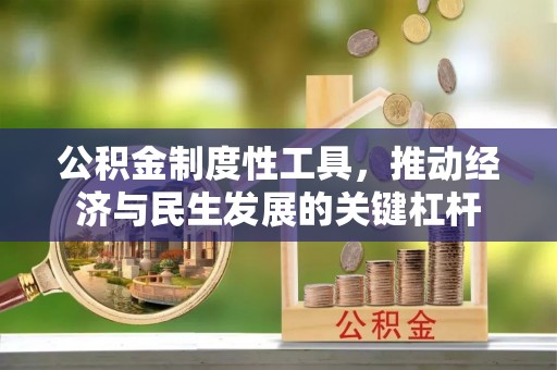 石排公积金制度性工具，推动经济与民生发展的关键杠杆