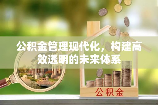 石排公积金管理现代化，构建高效透明的未来体系