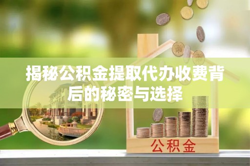 石排揭秘公积金提取代办收费背后的秘密与选择