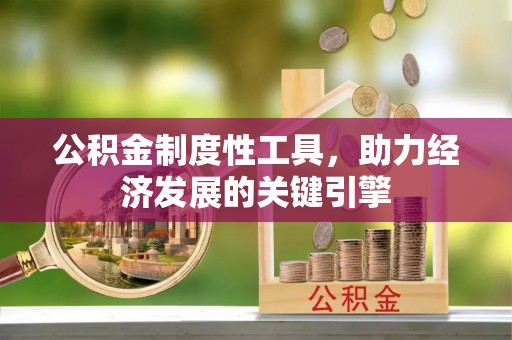 石排公积金制度性工具，助力经济发展的关键引擎