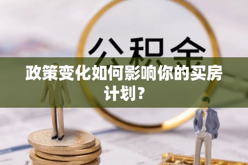 石排政策变化如何影响你的买房计划？