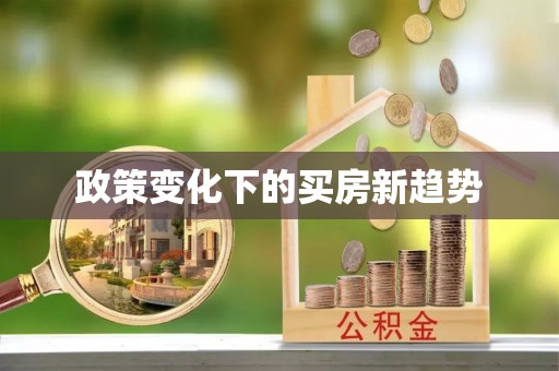 石排政策变化下的买房新趋势