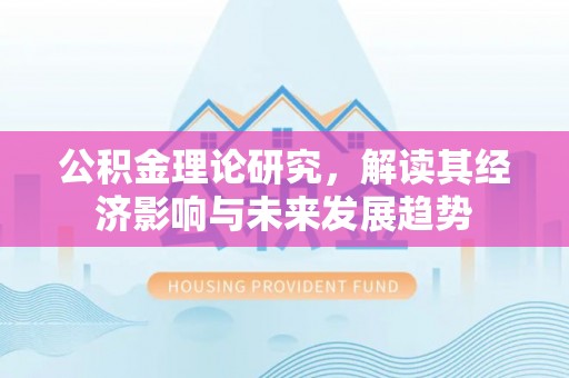 石排公积金理论研究，解读其经济影响与未来发展趋势