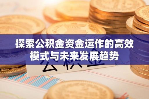 石排探索公积金资金运作的高效模式与未来发展趋势