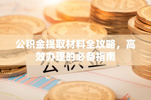 石排公积金提取材料全攻略，高效办理的必备指南