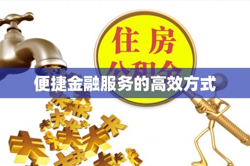 石排便捷金融服务的高效方式