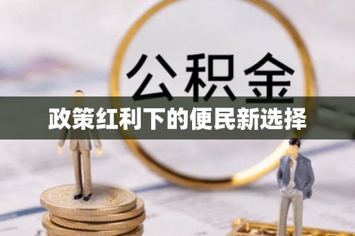 石排政策红利下的便民新选择