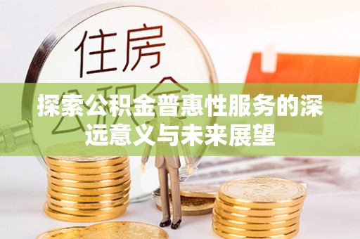 石排探索公积金普惠性服务的深远意义与未来展望